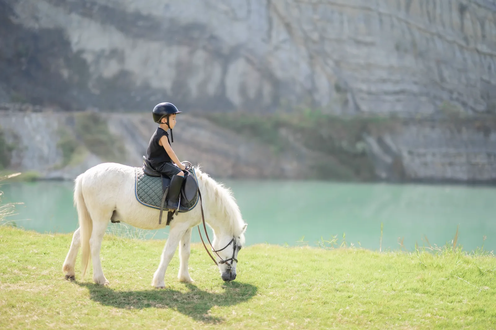 Rider and horse at Pong Horse Park in Chiang Mai